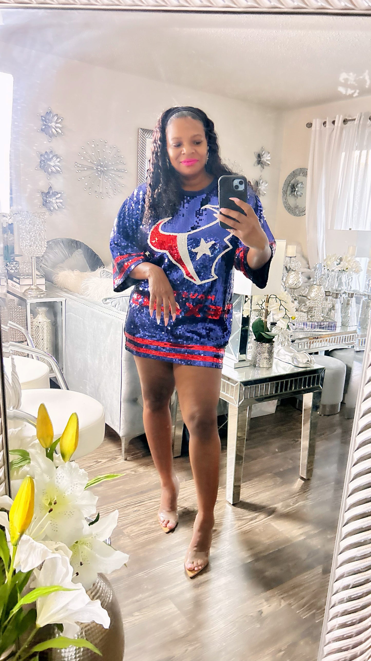 Houston Texans sequin dress