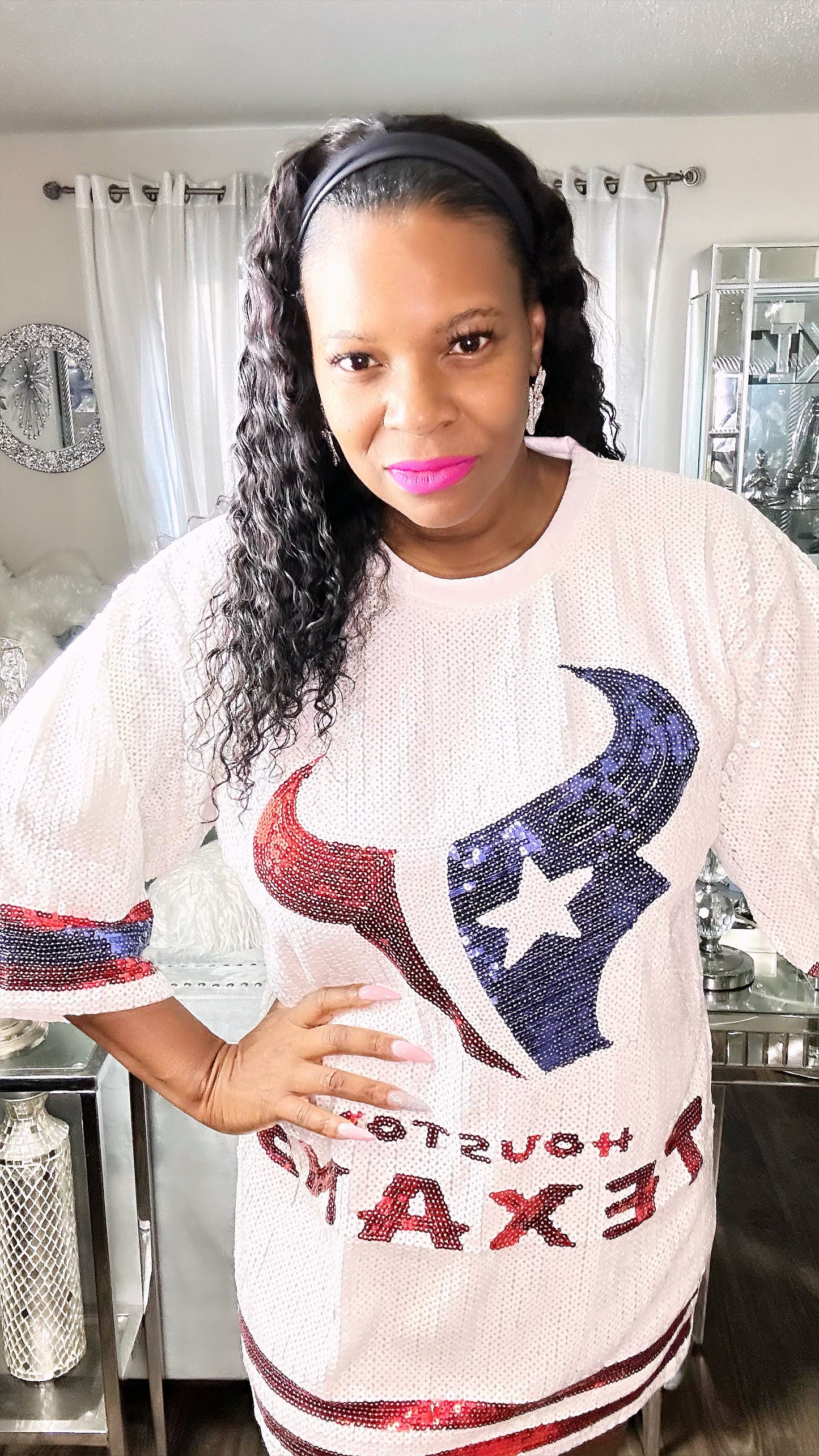 Houston Texans sequin dress