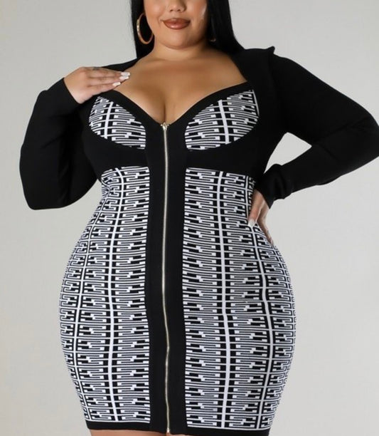 Plus Bandage Bodycon Dress