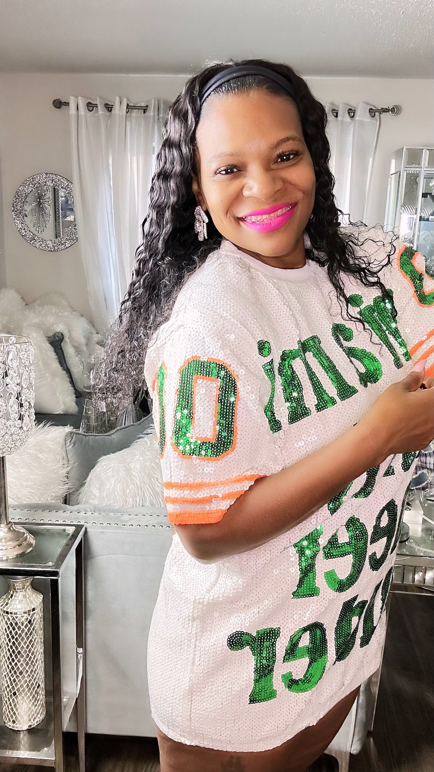 Miami Dolphins Sequin Dress