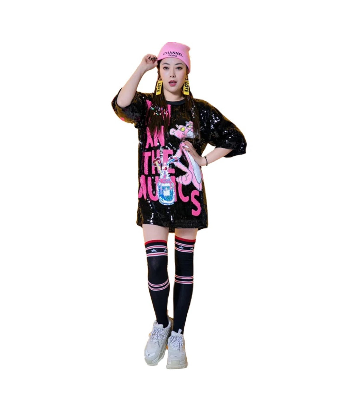 Pink Panther Sequin Dress