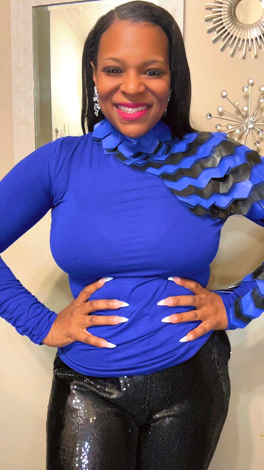 Leather Turtleneck Shirt