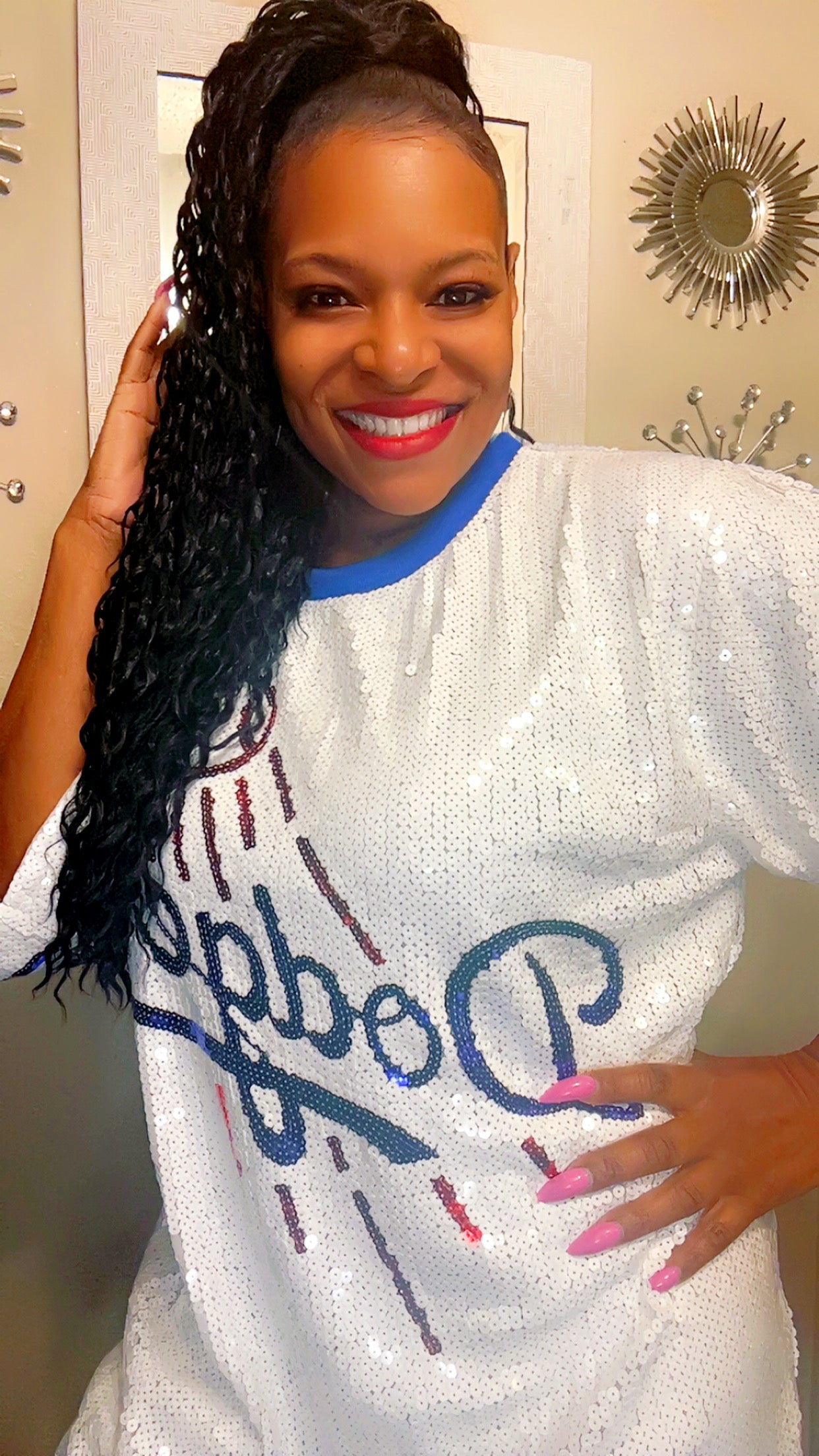 Los Angeles Dodgers Sequin Jersey