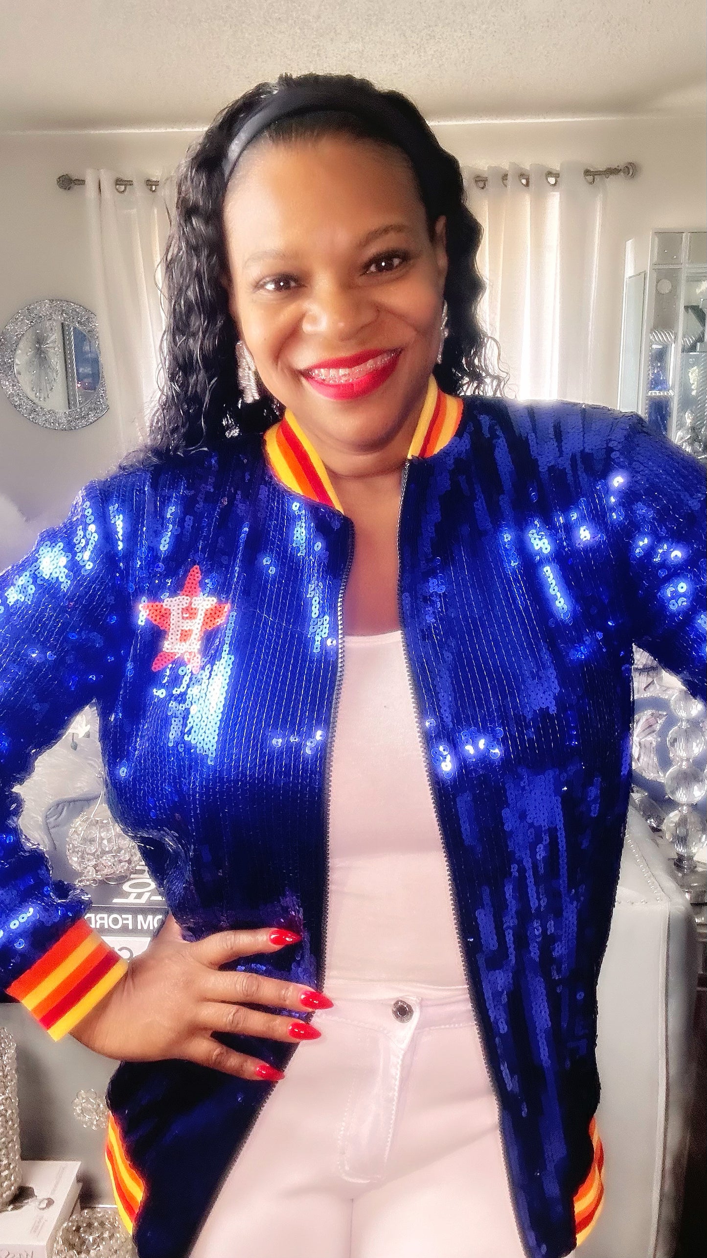 Houston Astro Sequin jacket