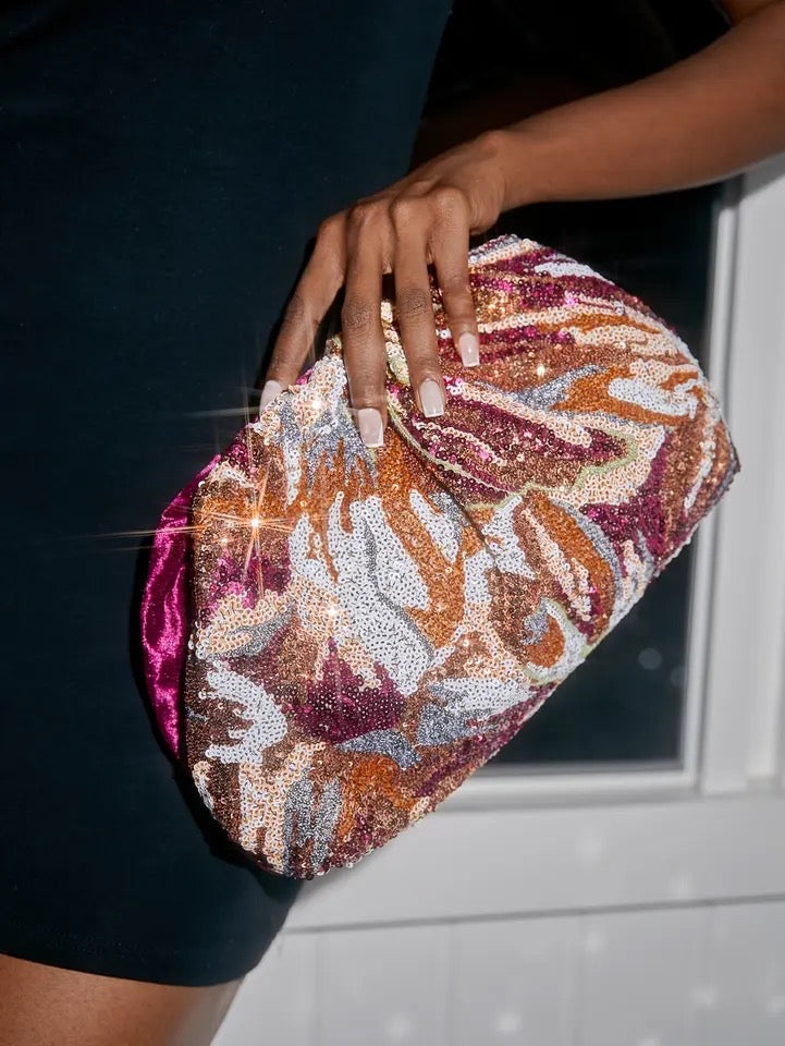 Sequin Clutch Purse