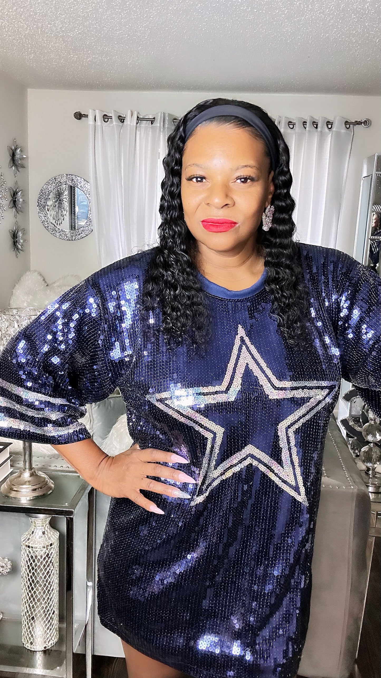 Dallas Cowboys Sequin Dress 2