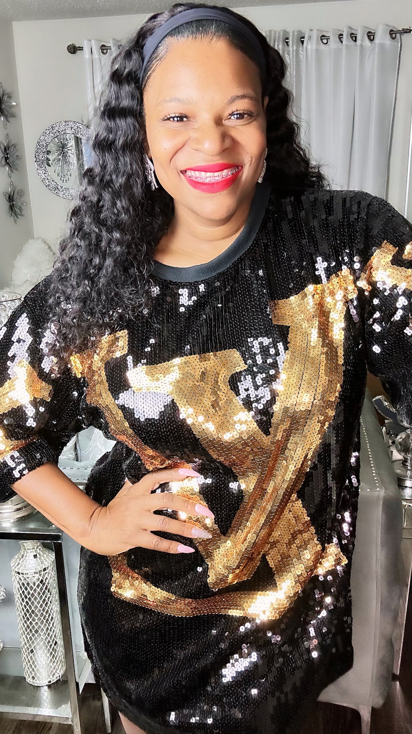 LV Sequin Dress