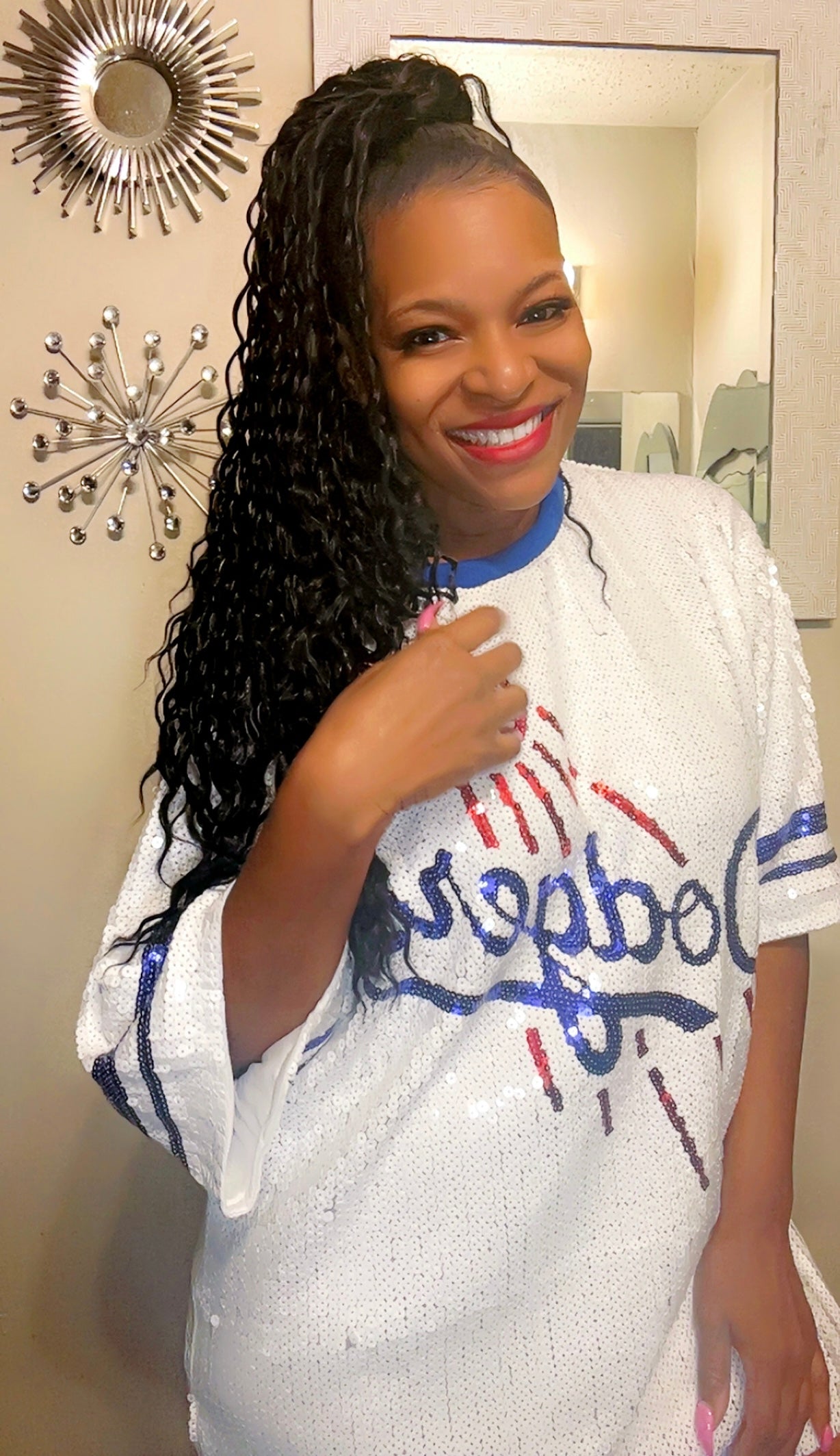 Los Angeles Dodgers Sequin Jersey