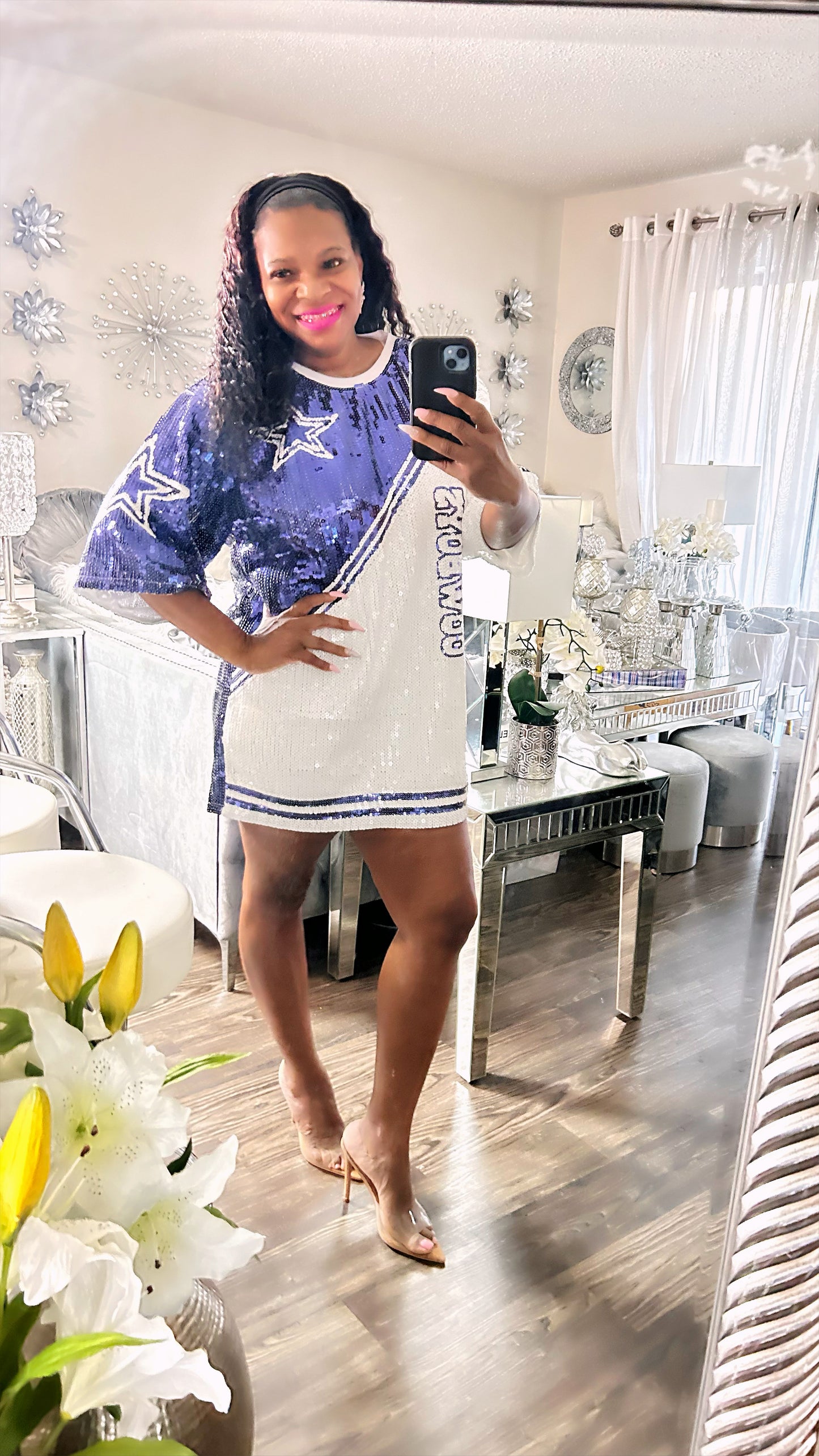 Dallas Cowboys Sequin Dress 3