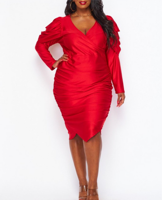 Plus size Red dress