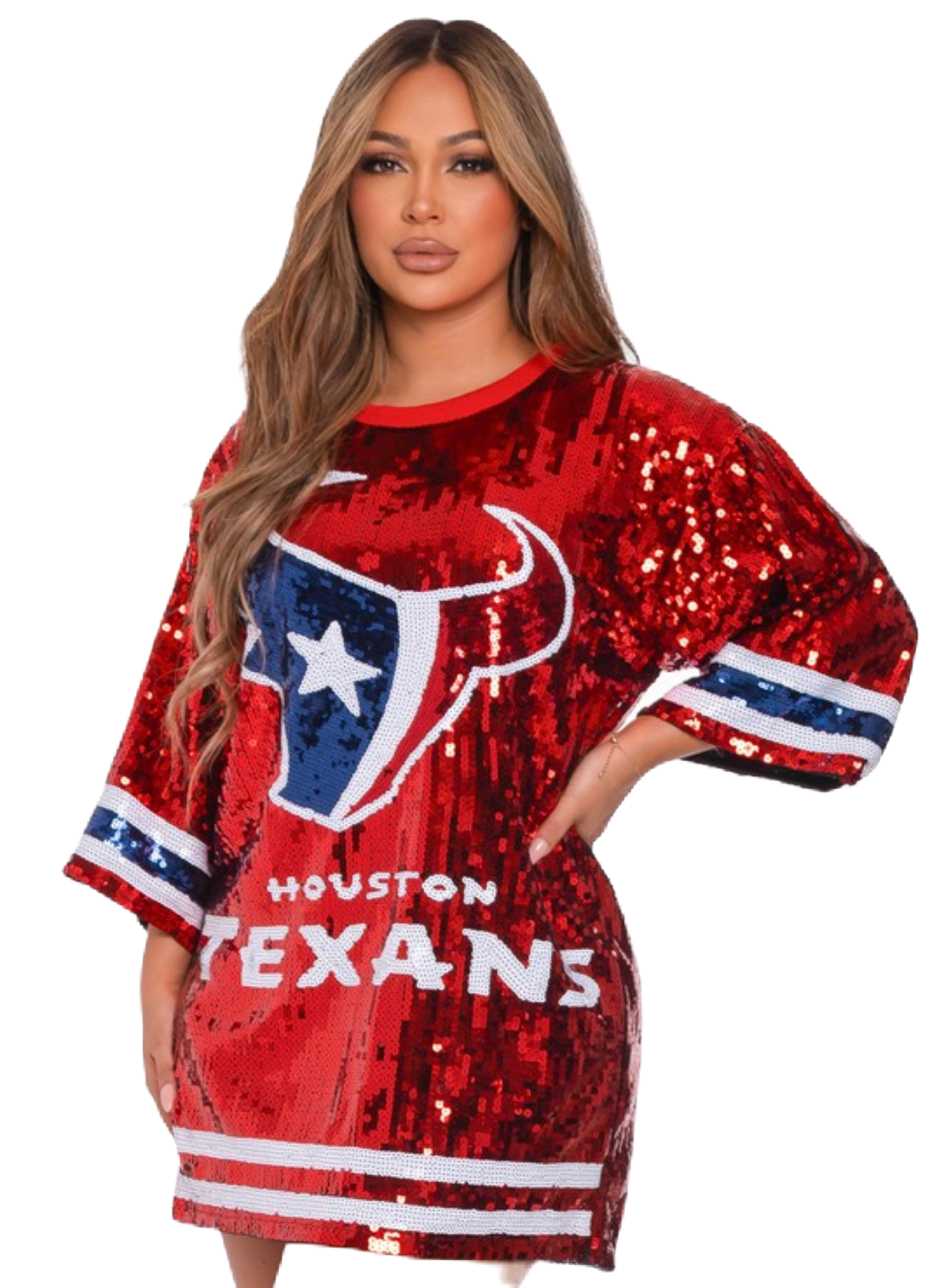 Houston Texans sequin dress