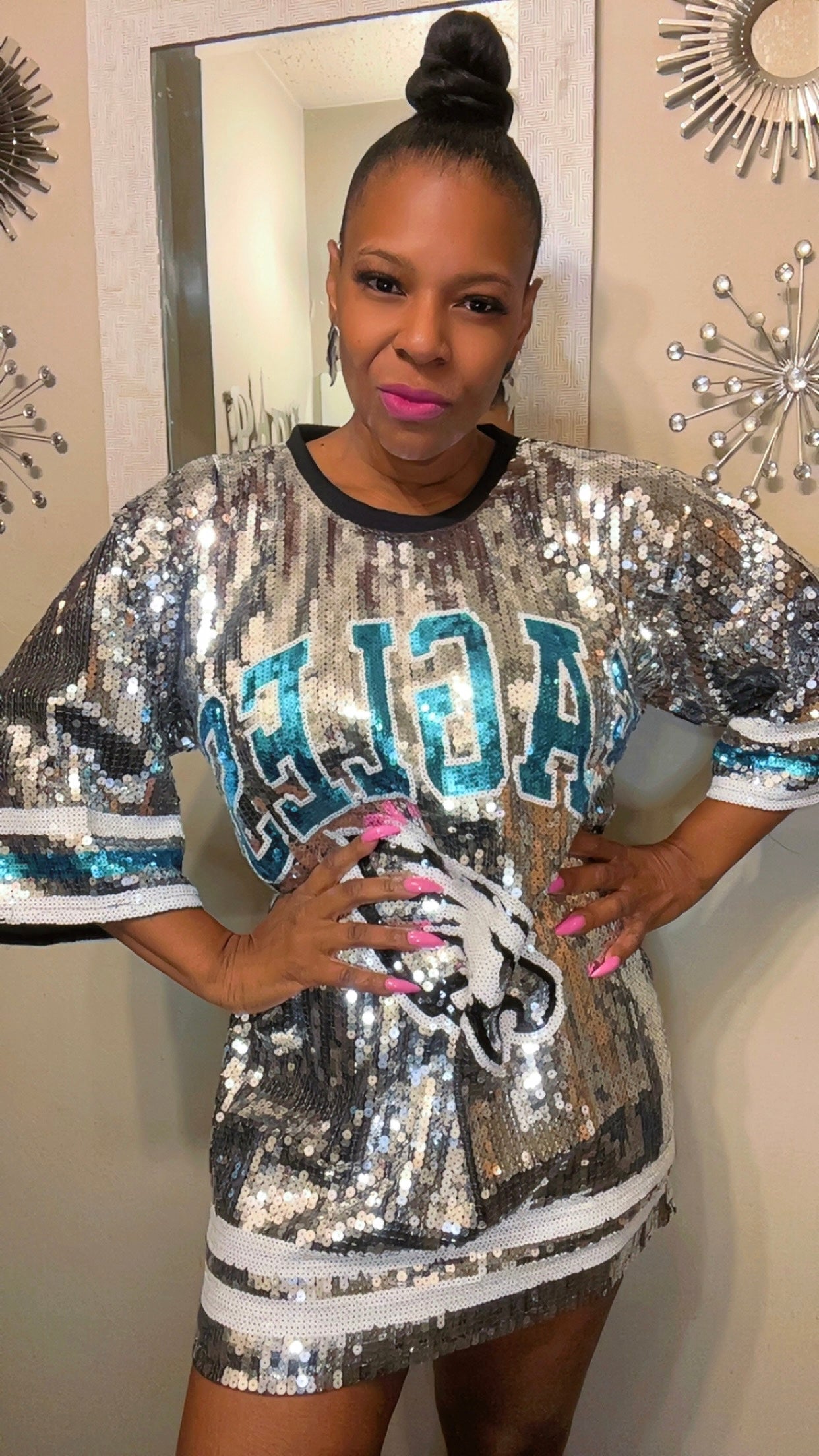 Philadelphia Eagles Sequin Dress