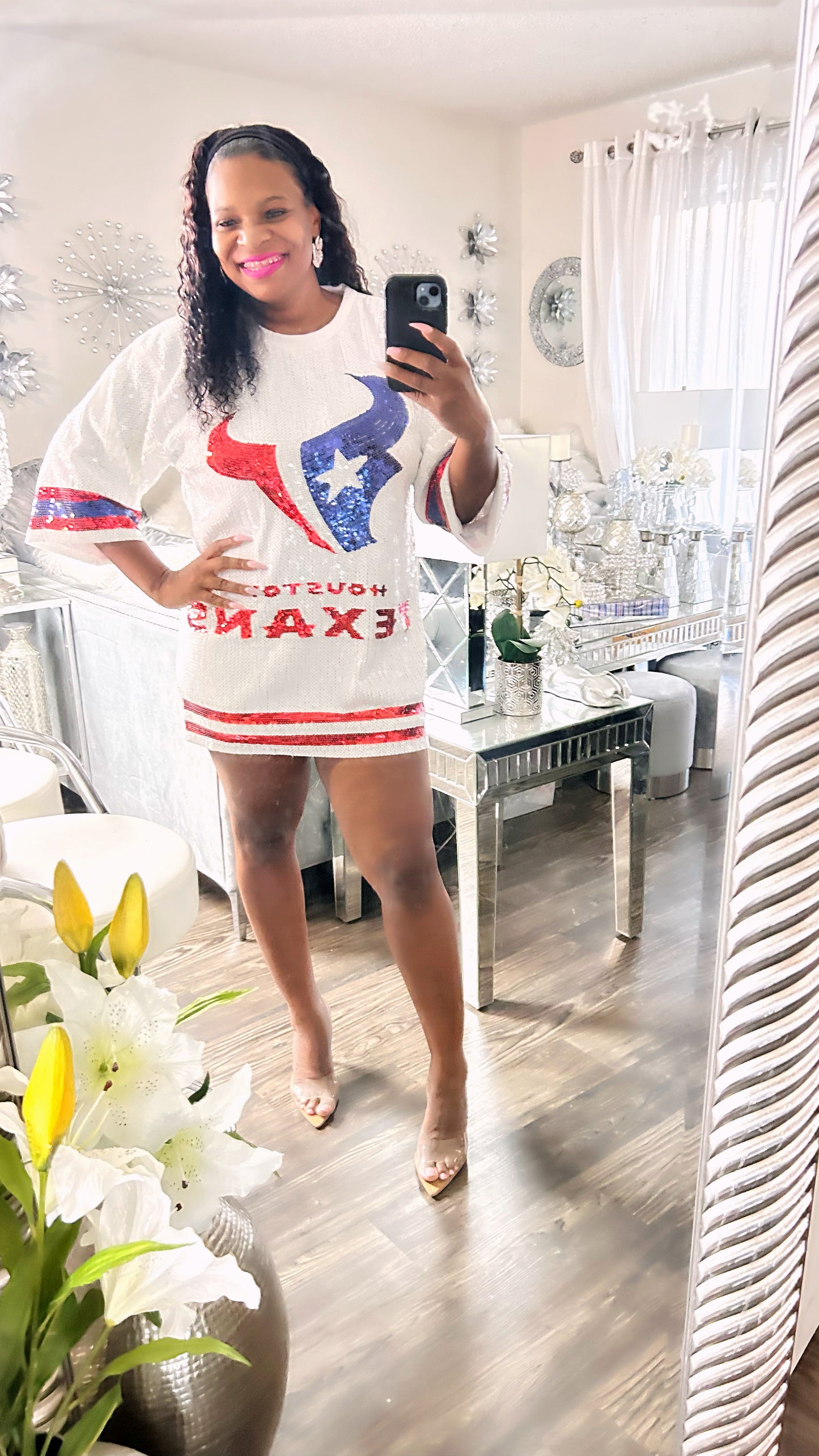 Houston Texans sequin dress