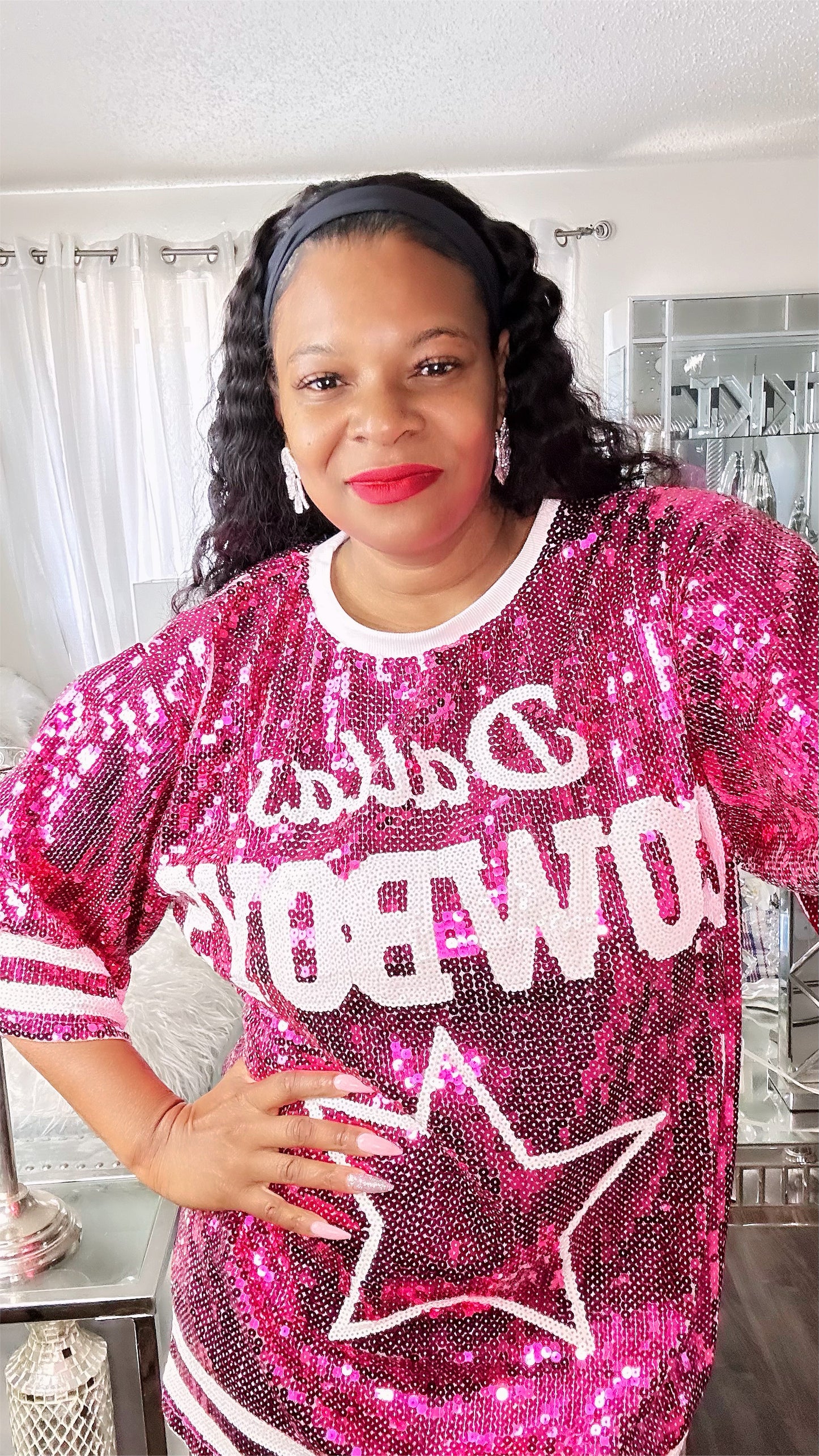 Dallas Cowboys Pink Sequin Dress