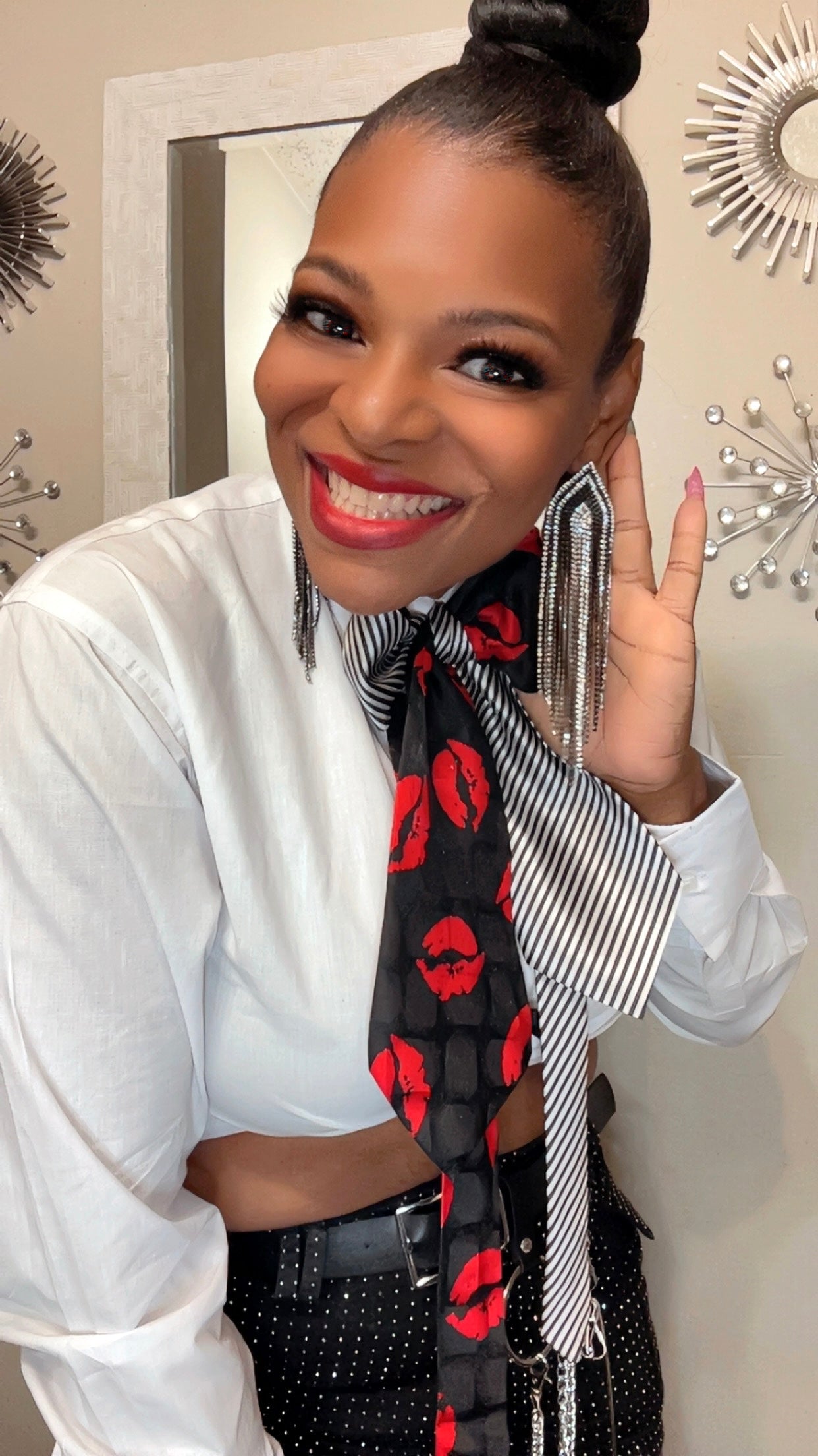 Black Tassel Earrings