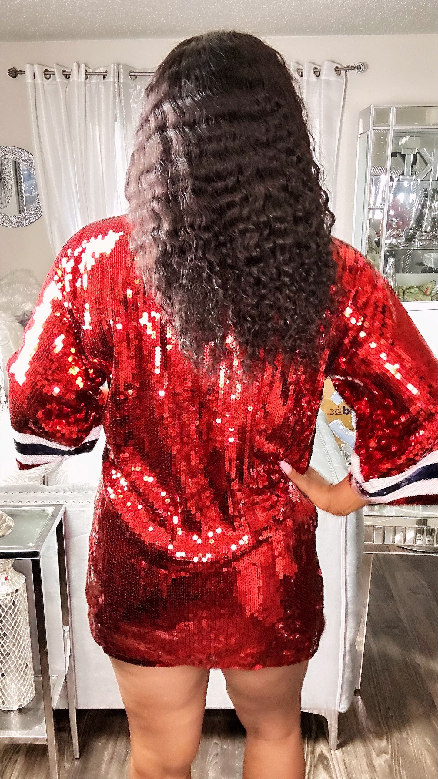 Houston Texans sequin dress