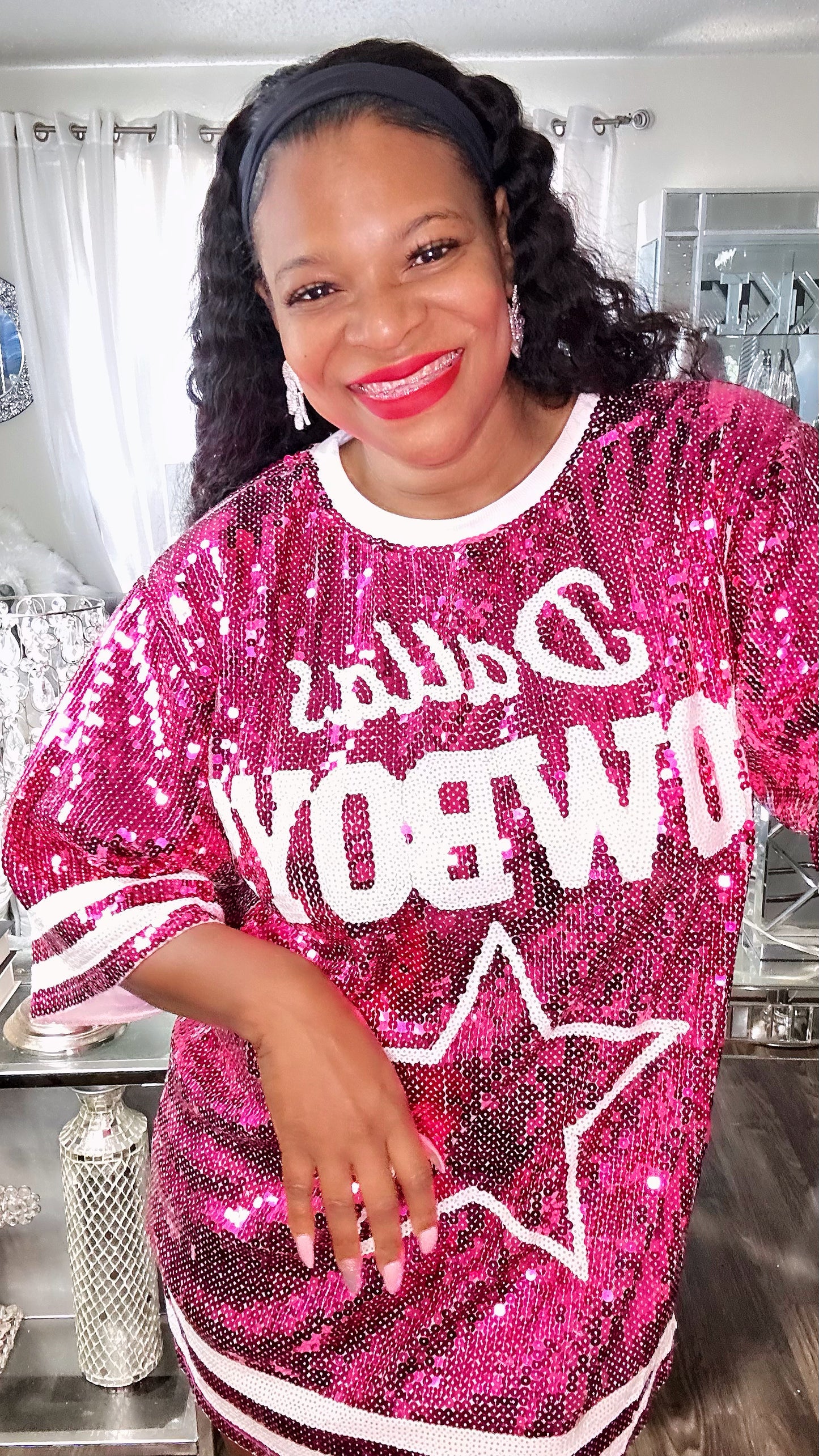 Dallas Cowboys Pink Sequin Dress