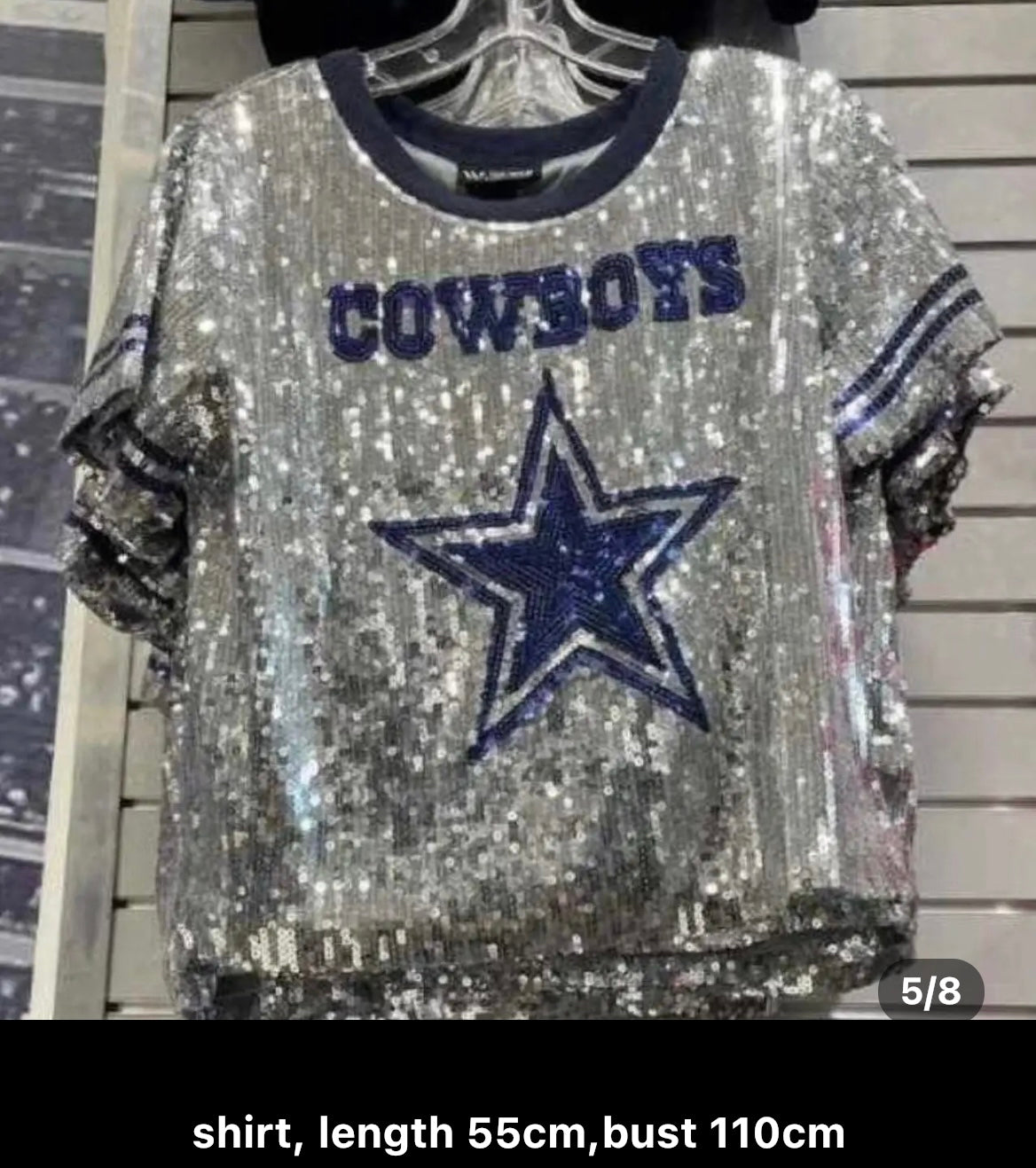 Dallas Cowboys Sequin dress shirt