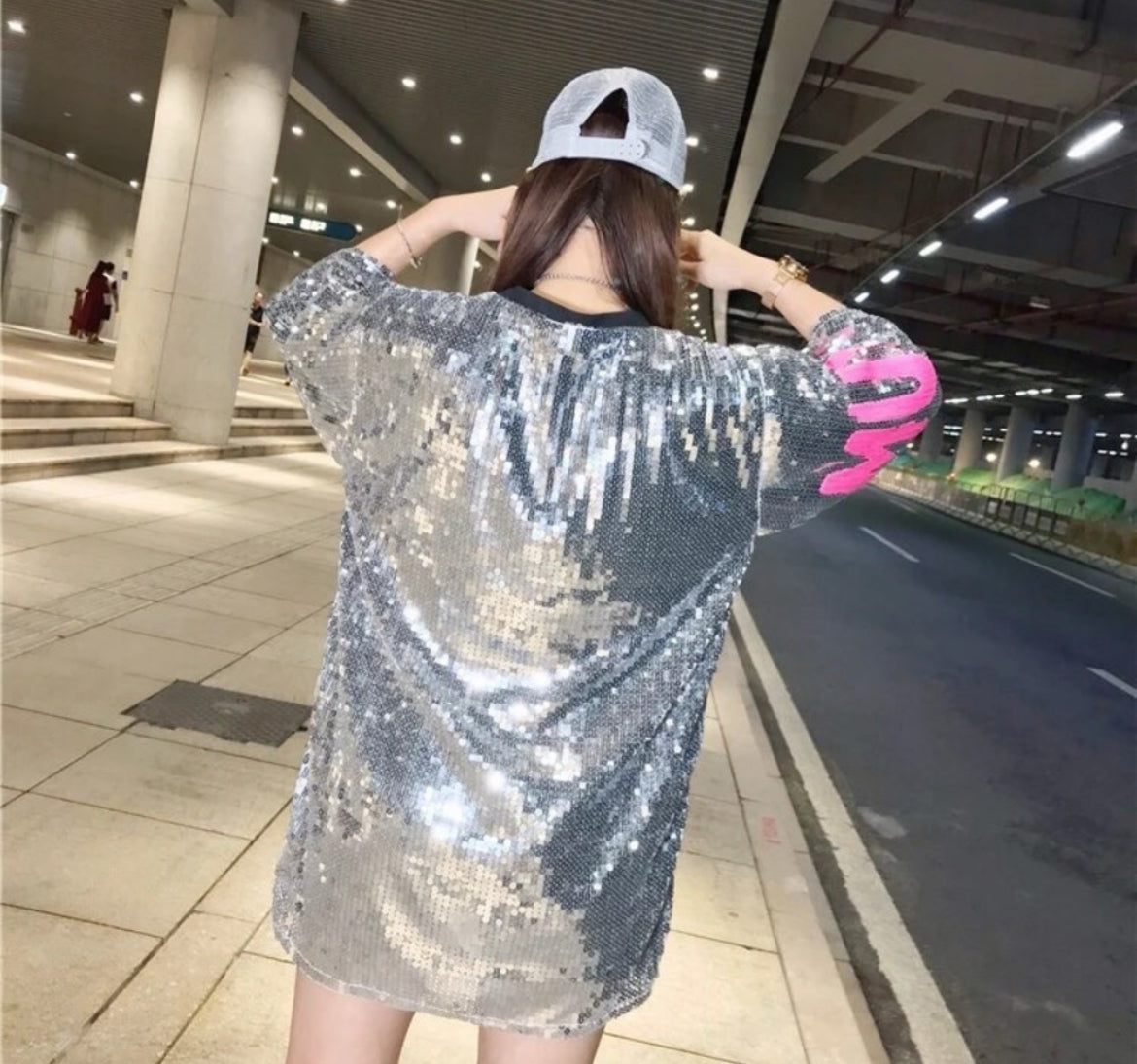 Pink Panther Sequin Dress
