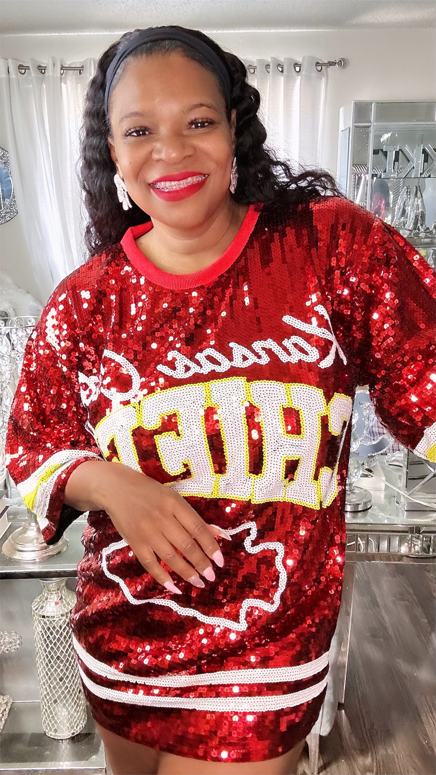 Kansas City Chiefs Sequin Dress