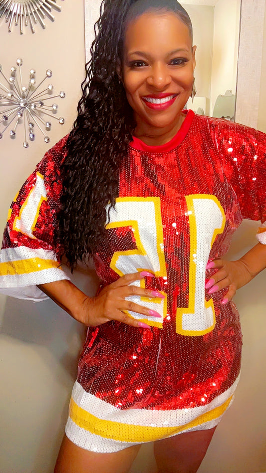 Kansas City Chiefs sequin dress #15