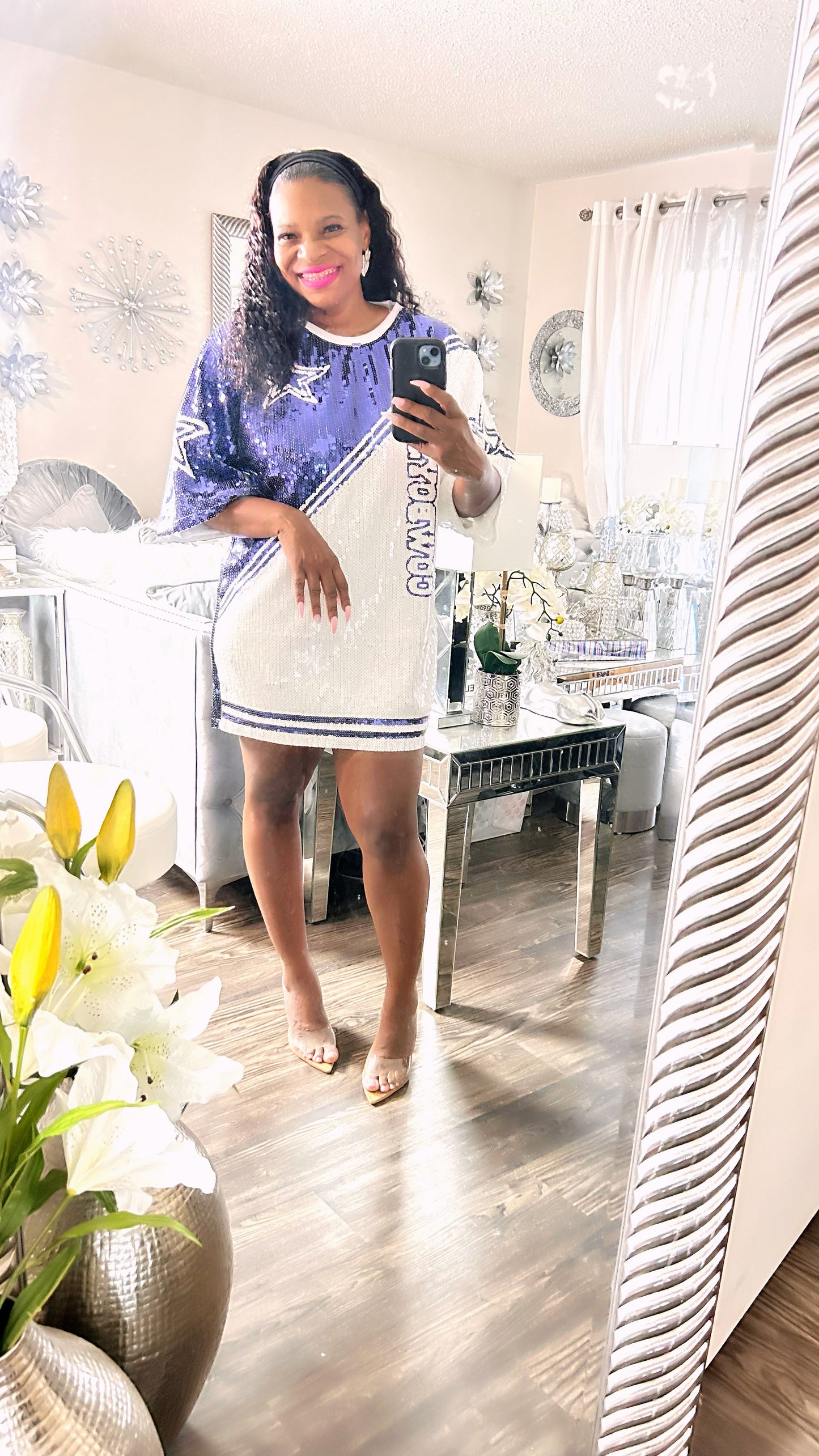 Dallas Cowboys Sequin Dress 3
