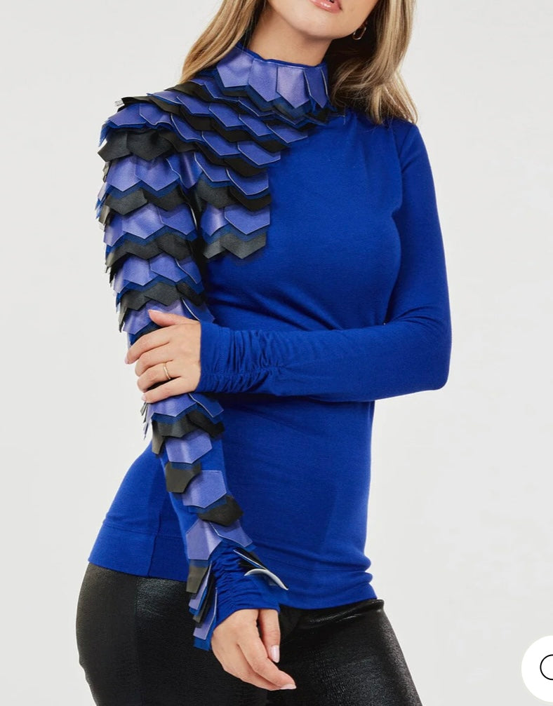 Leather Turtleneck Shirt