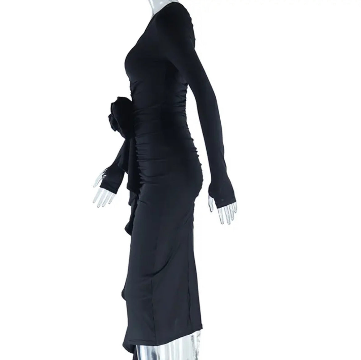 Black Bodycon long sleeve dress