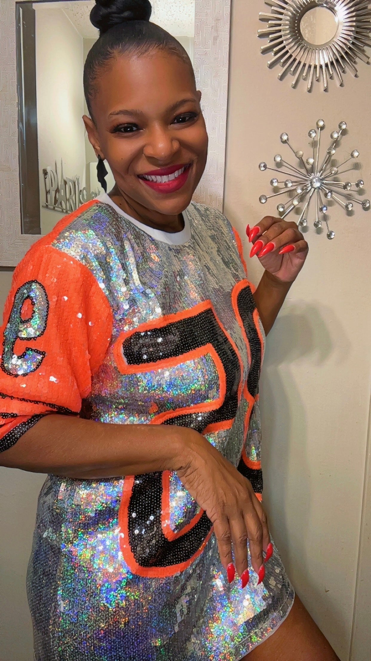Cincinnati Bengals Sequin Dress