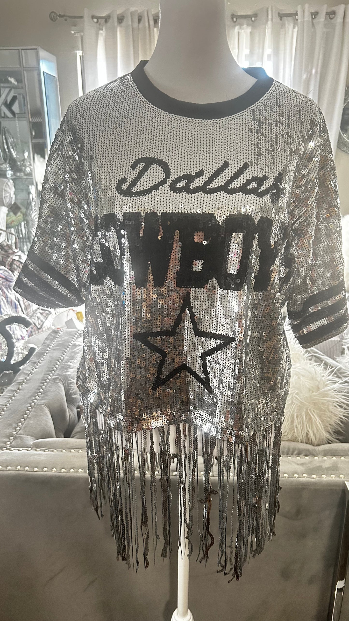 Cowboys Sequin dress shirt