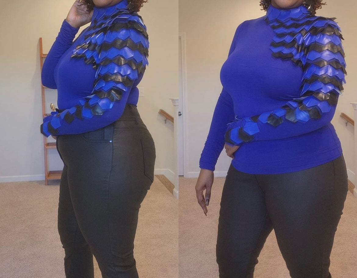 Leather Turtleneck Shirt