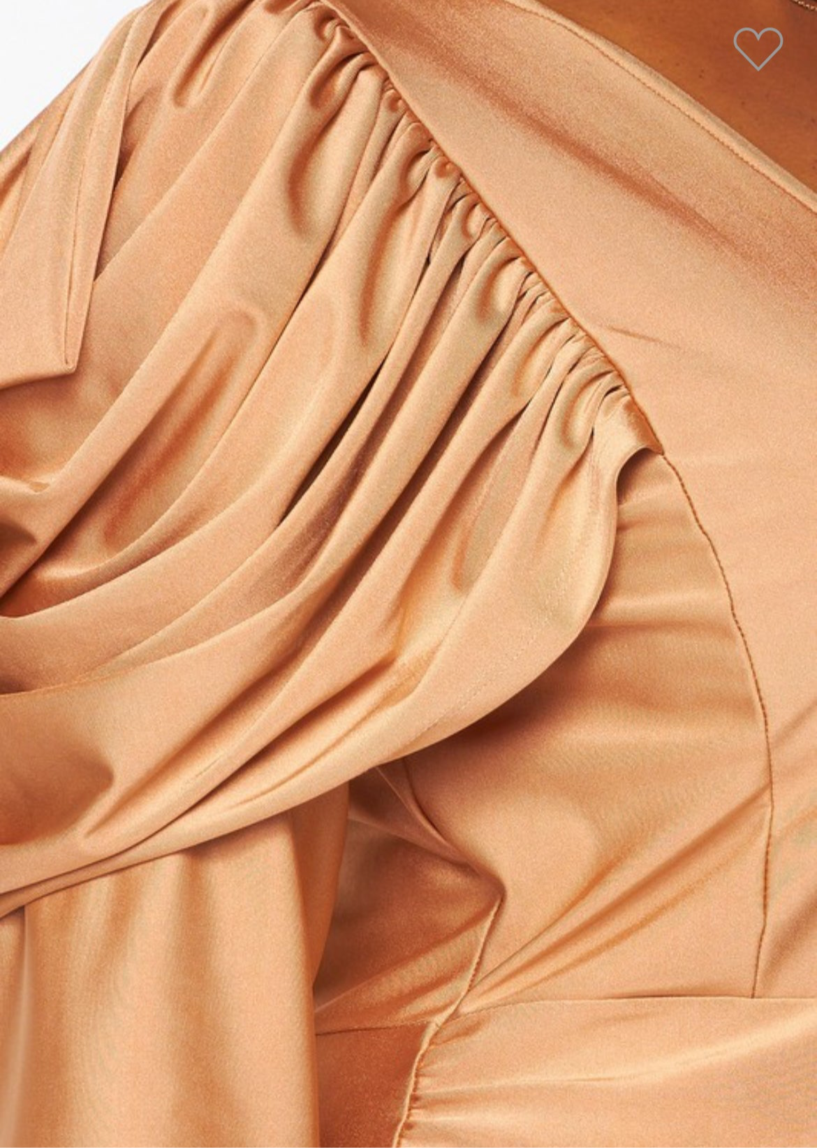 Plus size Gold dress