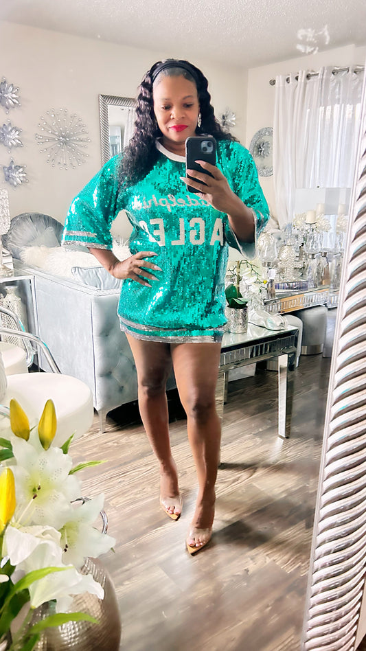 Philadelphia Eagles Sequin Dress