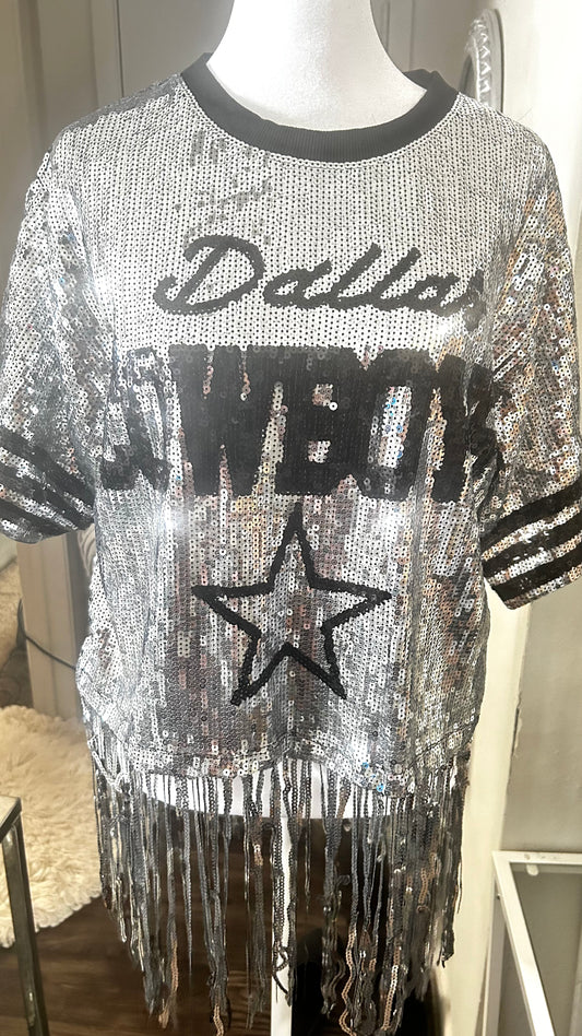 Cowboys Sequin dress shirt