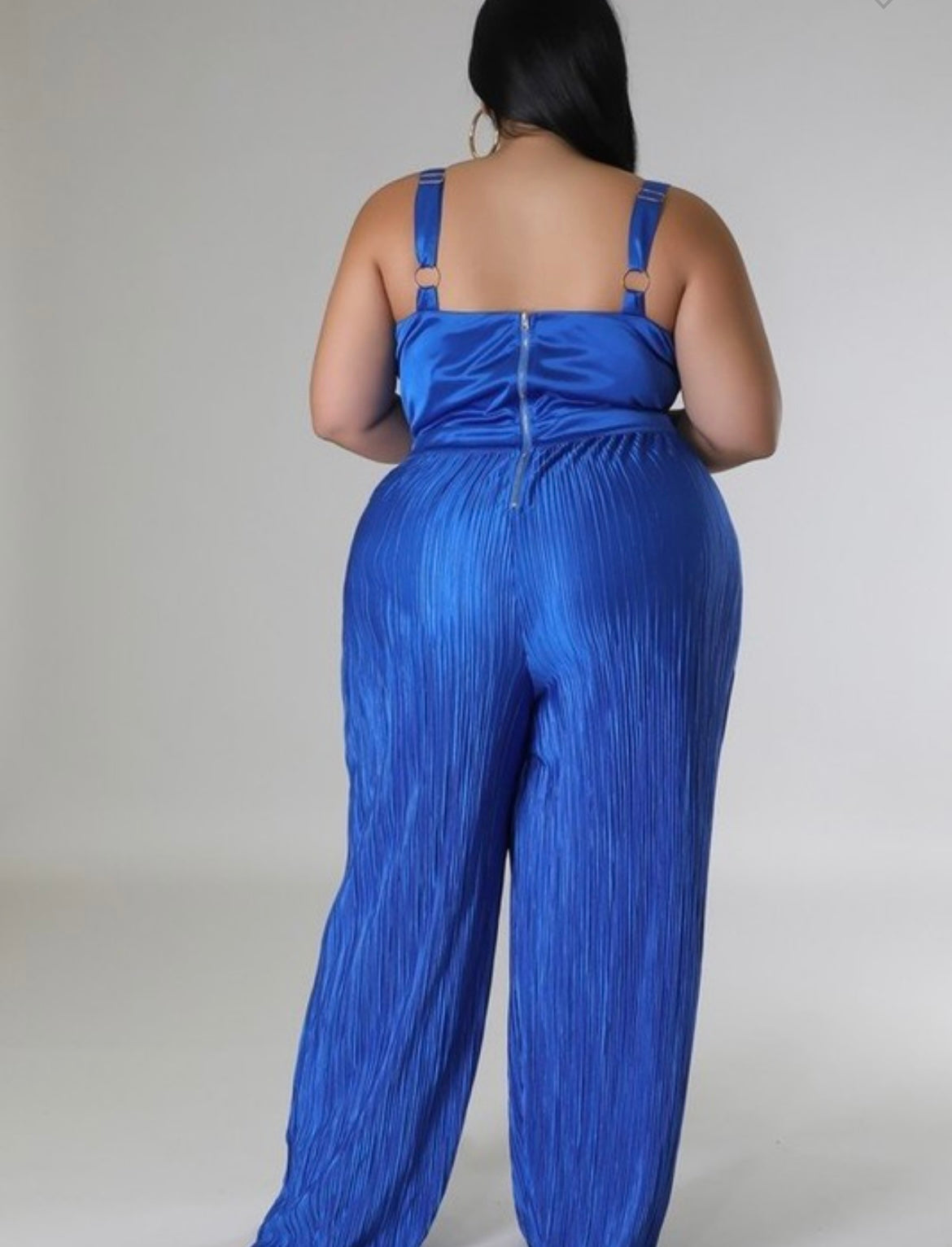 Plus Blue Jumpsuit