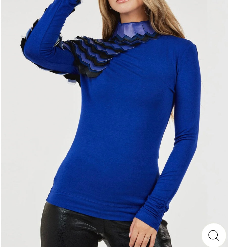 Leather Turtleneck Shirt