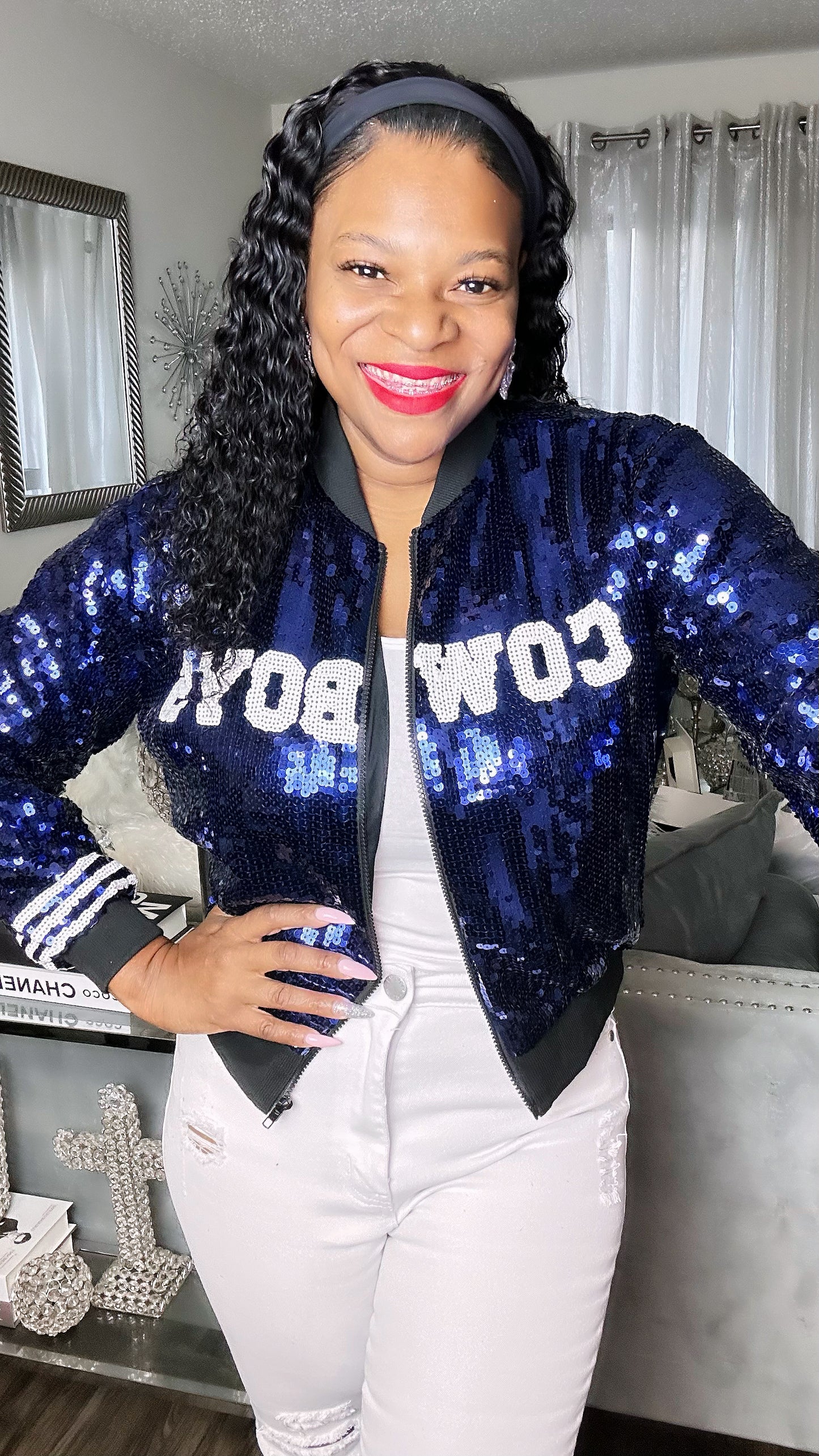 Dallas Cowboys Sequin Jacket