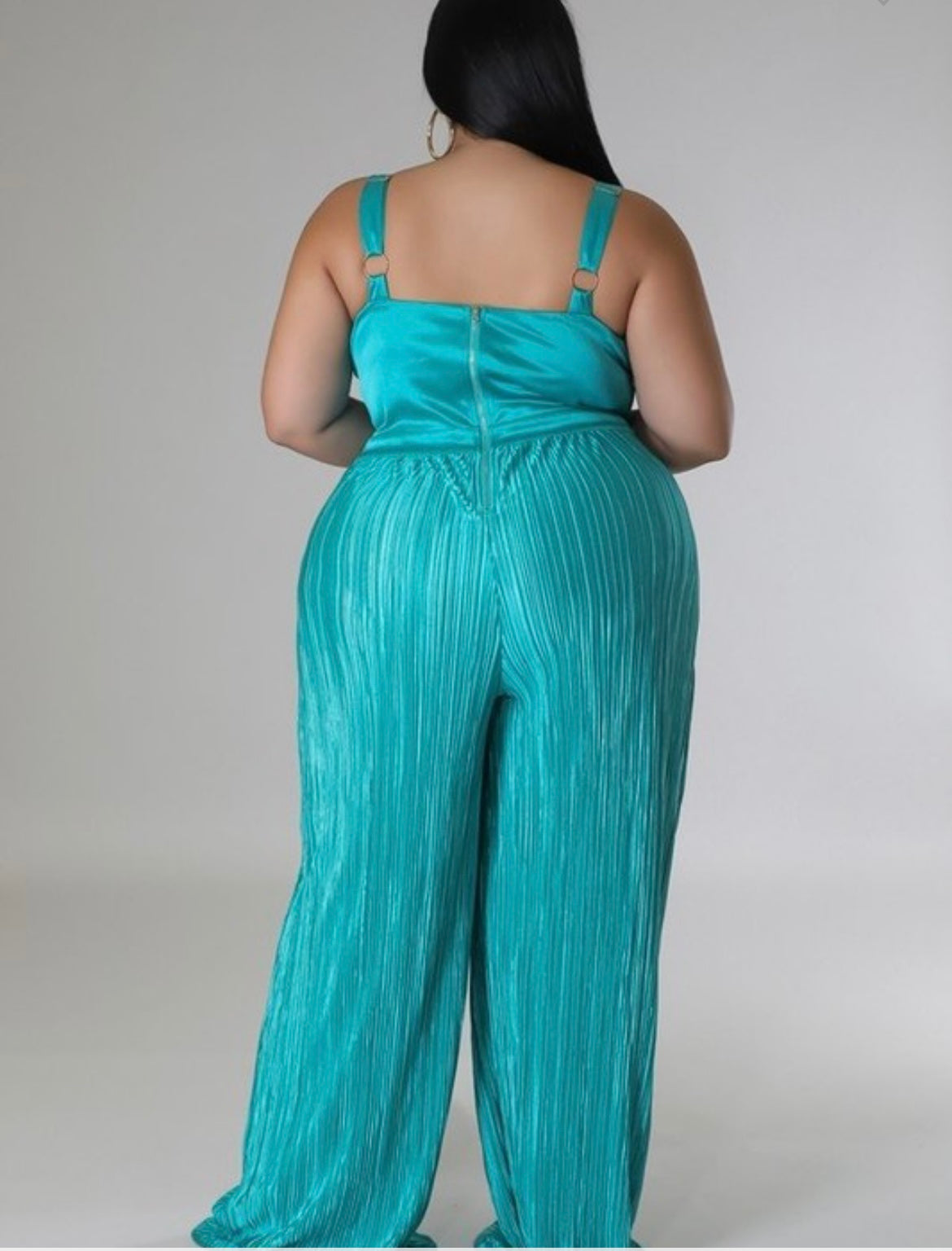 Plus Green Jumpsuit