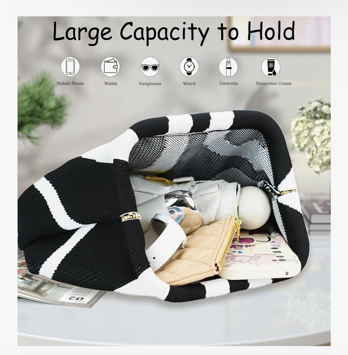 Black clutch purse