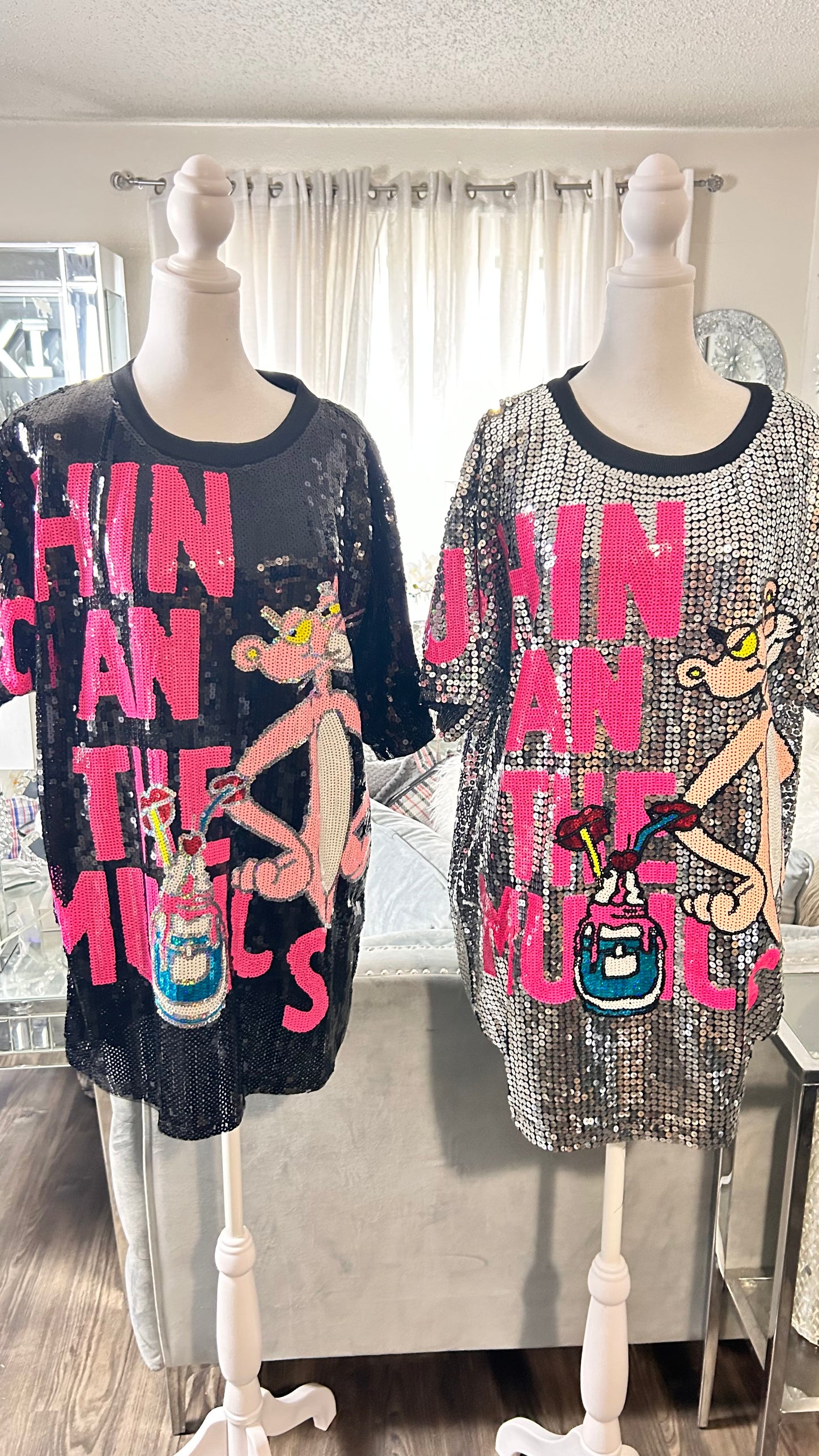 Pink Panther Sequin Dress