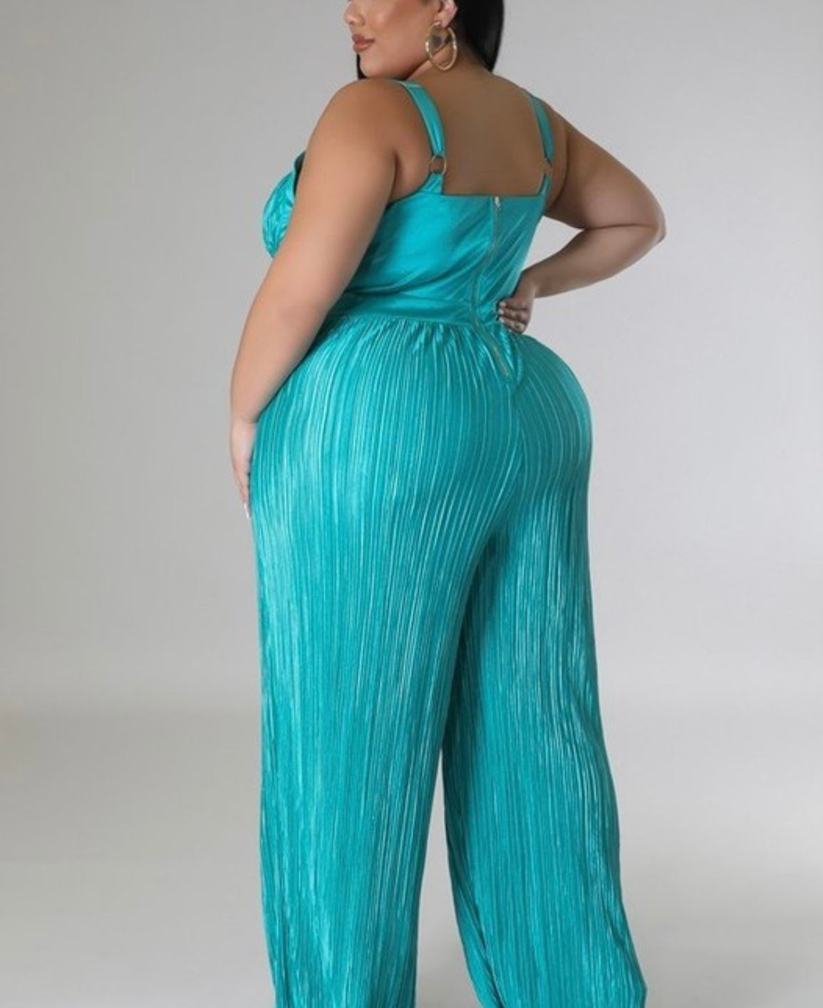 Plus Green Jumpsuit