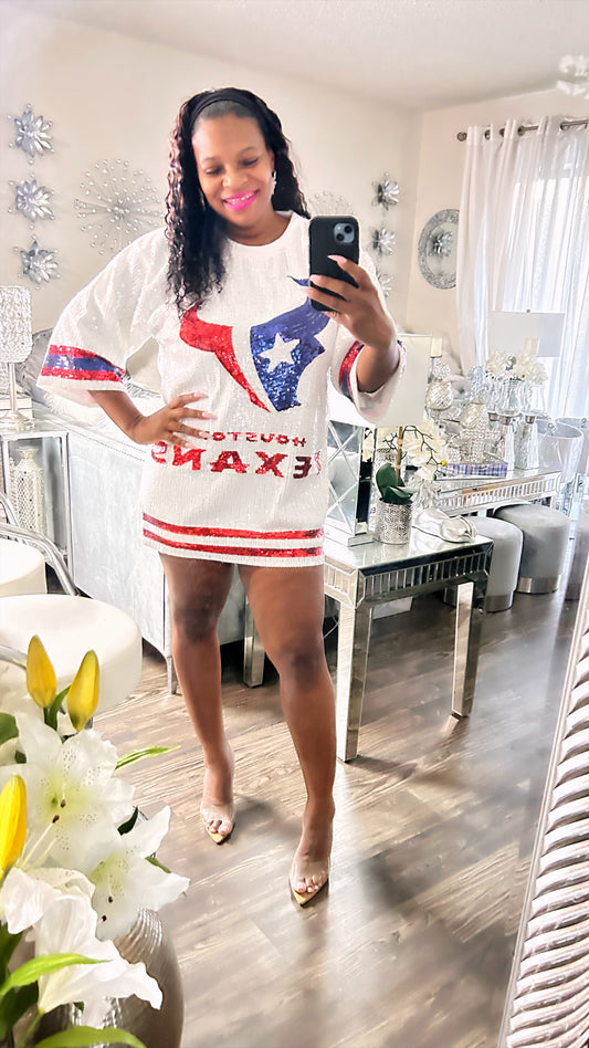 Houston Texans sequin dress