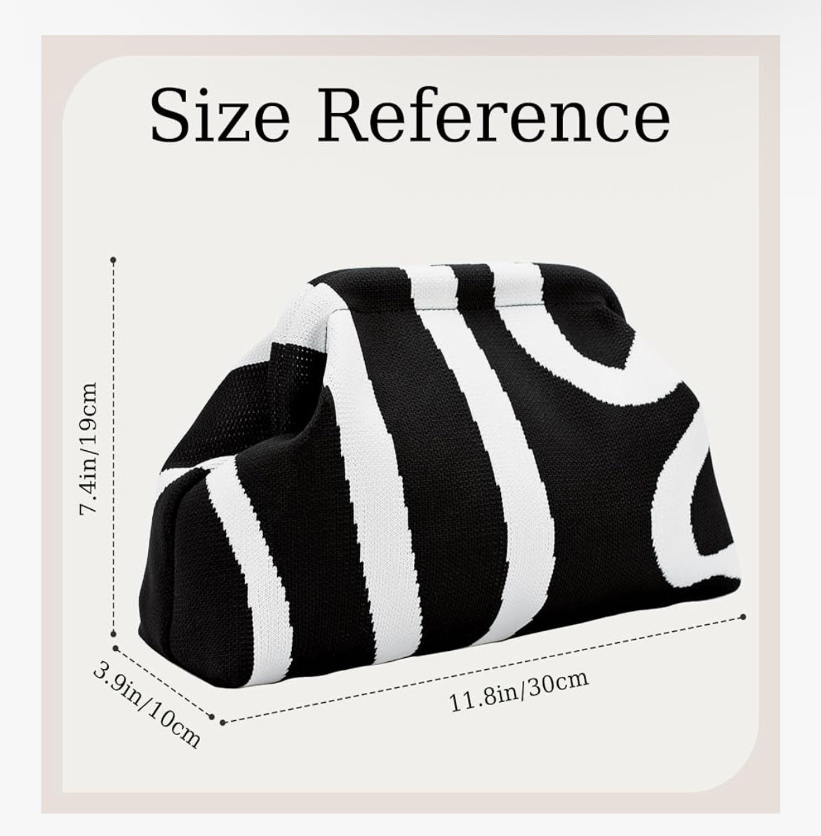 Black clutch purse