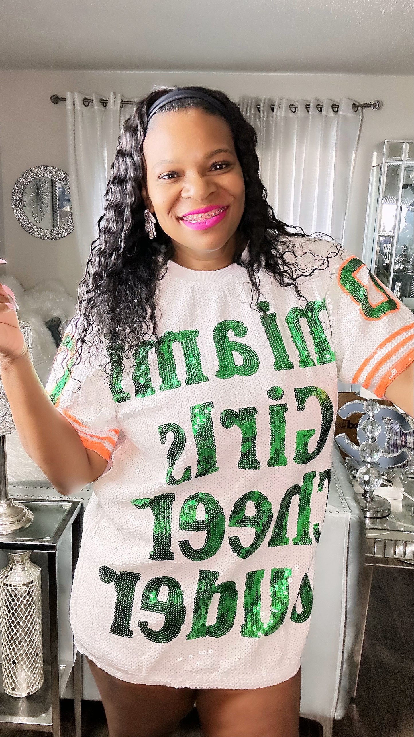 Miami Dolphins Sequin Dress