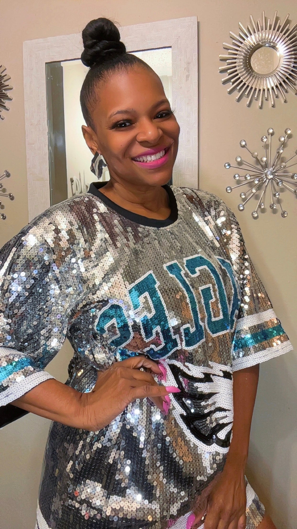 Philadelphia Eagles Sequin Dress