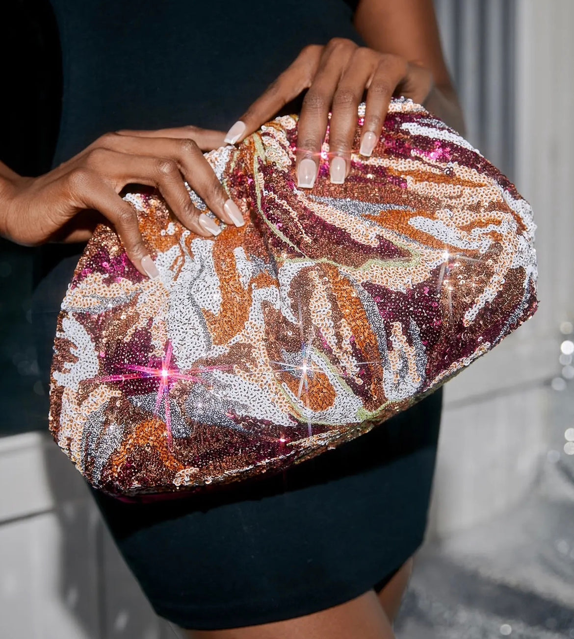 Sequin Clutch Purse