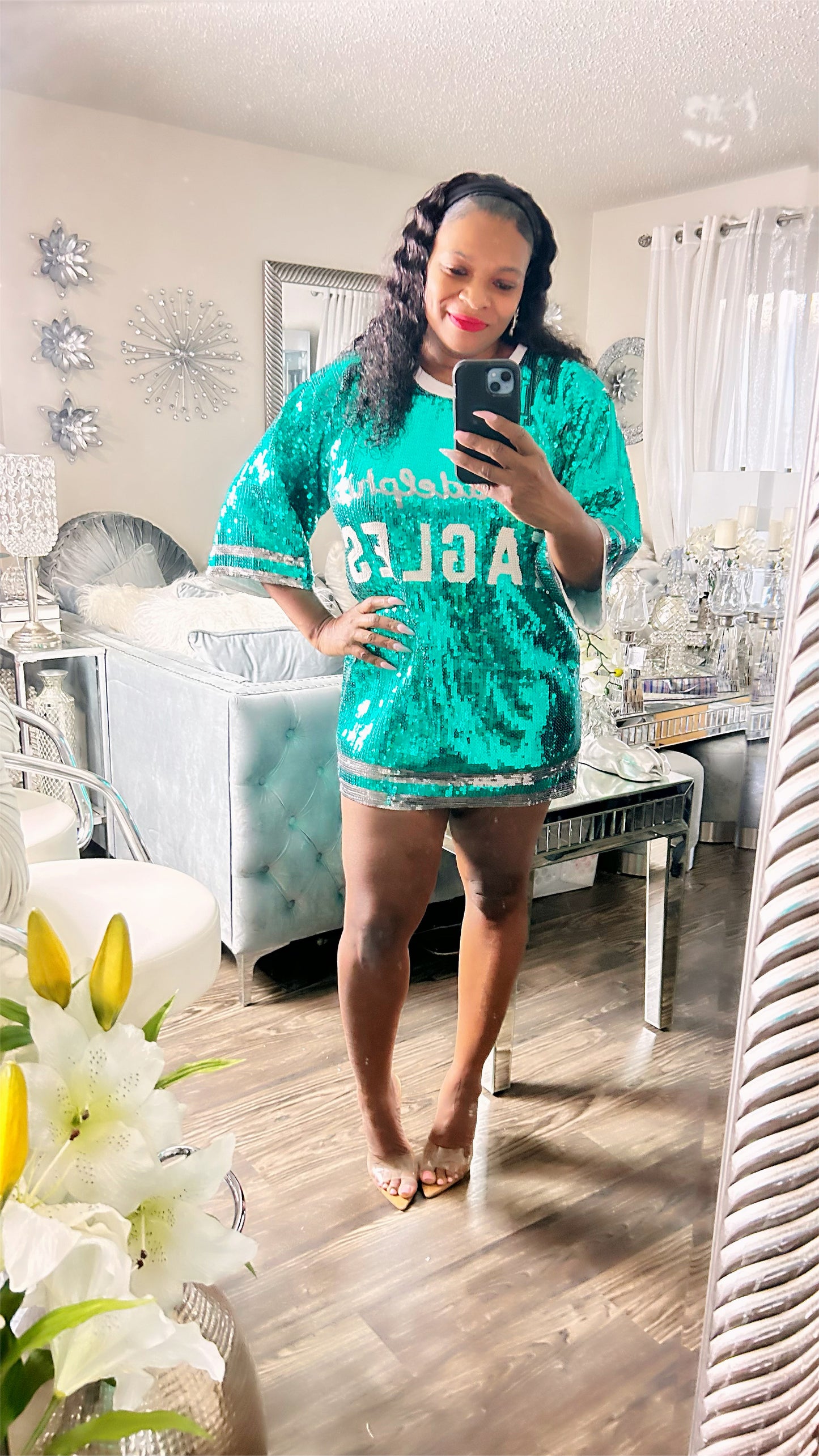 Philadelphia Eagles Sequin Dress