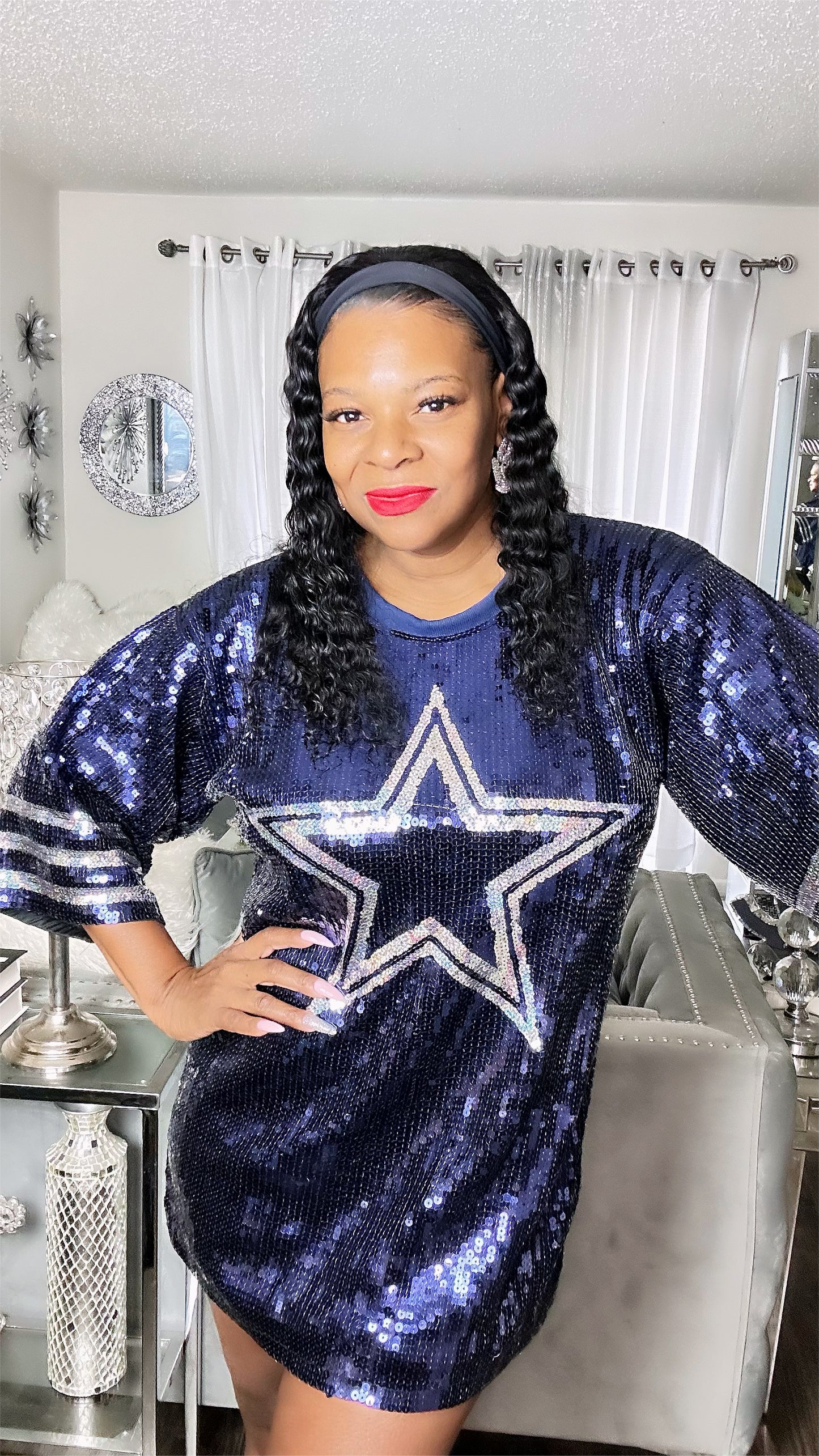 Dallas Cowboys Sequin Dress 2