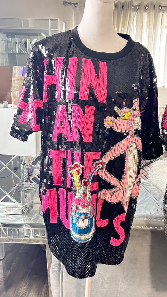 Pink Panther Sequin Dress