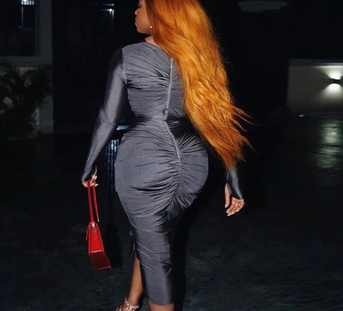 Black Bodycon long sleeve dress
